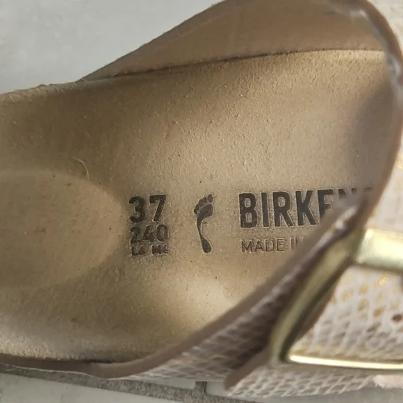 Birkenstock Sandals - Textured Cream - Picture 4 of 5